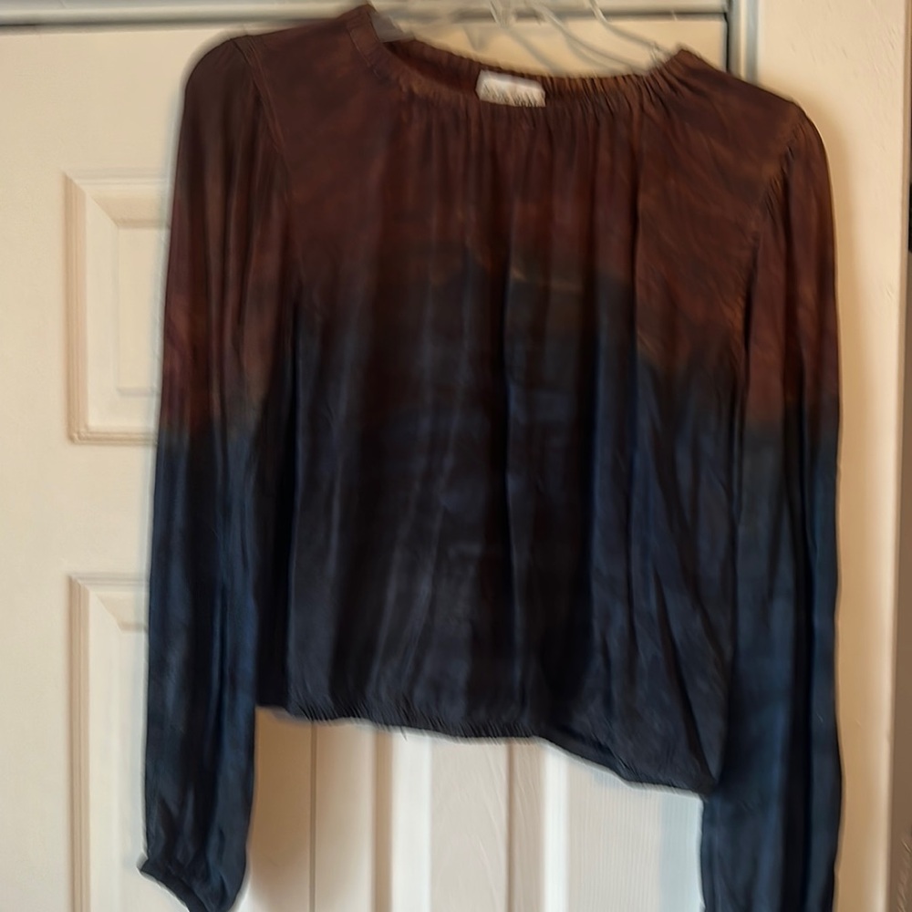 Bella Dahl crop top tie dye shirt